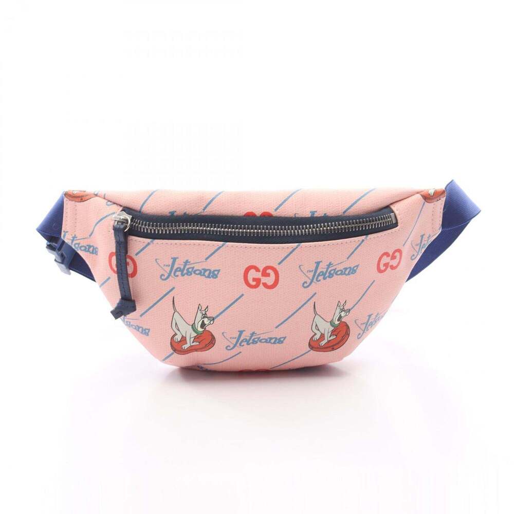GUCCI Pink Coated Canvas Fanny Pack